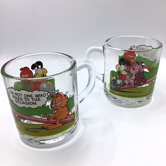 GARFIELD Characters " I'M NOT ONE WHO RISES TO THE OCCASION" Set of 2 - Picture 6 of 8